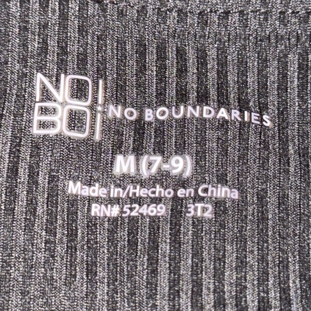 No Boundaries womens black ribbed flare pants casual dressy bottoms Medium (7-9) - Picture 3 of 8